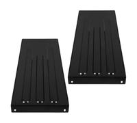 OFFIGAM 2pcs Black Wheelchair Bumper Pads with Side Wind Deflector Design, Pp Material, Enhances Comfort for Power Wheelchairs, for Nursing Homes and Hospitals