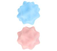 OFFIGAM 2pcs Deep Tissue Silicone Massage Ball for Muscle and Back Relief with Non-Slip Grip, for Home and Plantar Fasciitis Pressure Point Therapy