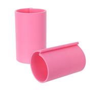 OFFIGAM 2pcs Diamond Art Canvas Roll Holder Portable Anti-roll Painting Clamps Plastic Storage Tool for On-the-go Diamond Art Creation
