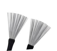 OFFIGAM 2pcs Drum Drumsticks Jazz Steel Wire Drum Brushes for Beginners Accessories for Practice Sessions and Live Performances