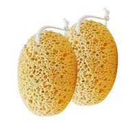 OFFIGAM 2Pcs Exfoliating Bath Sponge Dual Sided Shower Sponges for Women with Lanyard Design for Easy Drying and Storage for Skin Cleansing and Creation