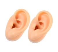OFFIGAM 2pcs Fake Ears Boys and Girls Ear Piercing Practice Models Realistic Silicone Anatomy Model