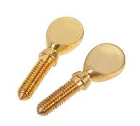 OFFIGAM 2pcs Flute Head Screws Replacement Metal Repair Parts for Flute Accessories Suitable for Woodwind Instruments Maintenance and DIY Music Instrument Supplies