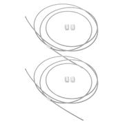 OFFIGAM 2pcs Heavy Duty Basketball Net Replacement Cord Steel Wire Rope for Outdoor Indoor Hoop Threading String Suitable for Schools Parks Community Centers