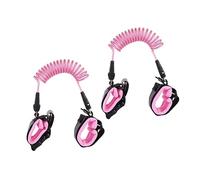 OFFIGAM 2PCS Lost Wristband with Lock Pink Traction Safety Strap for Comfortable and Durable Design for Crowded Places Prevent Lost Wrist Link