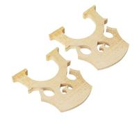 OFFIGAM 2pcs Maple Wood Cello Bridge Prefitted Replacement Parts for Professional Cellos, Beige Colour, Can Be Easily Shaped, Suitable for Learning and Use Anytime, Anywhere