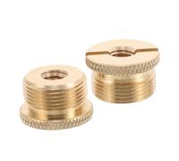 OFFIGAM 2pcs Mic Stand Screw Adapter Female 1/4 Inch to 5/8 Inch Copper Threaded Mount for Microphone and Microphone Mount Versatile Compatibility for Live Streaming Rooms