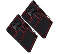 OFFIGAM 2pcs Multifunctional Phone Mount for Car with Anti-slip Pvc Dashboard Mat, Self-adhesive Phone Holder Stand Suitable for Small Gadgets and Decorations in Vehicles Random Color