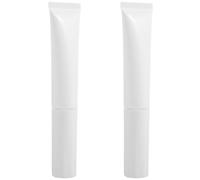 OFFIGAM 2pcs Plastic Travel Bottles 15ml Empty Makeup Tubes with Flocking Caps for Concealer and Liquid Cosmetics, Portable Refillable Containers for Makeup Routine and Creating Your Own