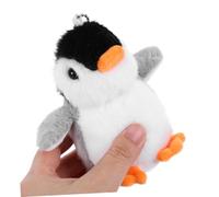 OFFIGAM 2pcs Plush Penguin Keychain Bag Hanging Decor Cute Cartoon Animal Soft Pendant Charm for Keys and Backpacks Lightweight Portable Plush Accessory