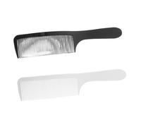 OFFIGAM 2pcs Professional Curved Barber Comb Static Hair Cutting Tool for Men Ergonomic Design for Easy Trimming for Fades and Hairstyles Black White