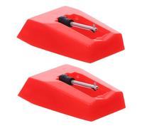 OFFIGAM 2pcs Record Player Needle Replacement for Turntable Stylus Vinyl Stylus Cartridge for Gramophone