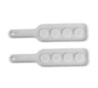 OFFIGAM 2Pcs Rectangular Silicone Shot Glass Mold for DIY Serving Tray Making and Handmade Bar Accessories Craft