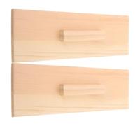 OFFIGAM 2pcs Rectangular Wood Soap Mold Lids, Sturdy Beige Covers for DIY Soapmaking Projects, Handcrafted Craft Tool to Insulate Heat and Protect Soap Loaf Molds