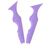 OFFIGAM 2pcs Silicone Eyeliner and Eyeshadow Guide Stencils Makeup Template Set for Beginners, Purple Makeup Tool for Precise Eye and Lip Application