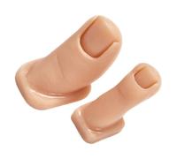 OFFIGAM 2pcs Silicone Manicure Practice Toes Set Realistic Fake Foot for Acrylic Nail Art Training Durable Soft Silicone Pedicure Model for Nail Techniques for Skill Enhancement