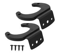 OFFIGAM 2pcs Silicone Microphone Hook Wall Mount Holder for Wireless Mic Clamp, Household Mic Stand Storage Solution for Singing and Speech