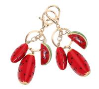 OFFIGAM 2pcs Summer Watermelon Keychain Pendant Cute Fruit Model Keyring for Bags and Backpacks Realistic Design for Party Favors and Accessories for