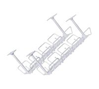 OFFIGAM 2Pcs Under Table Cable Management Rack No Drill Wire Organizer for Desk Easy Installation Space Saving Cable Storage Basket for Home Office Use