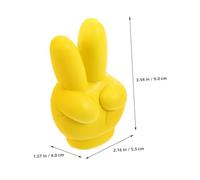OFFIGAM 2pcs Yellow Car Antenna Decorative Topper Weatherproof PU Material Creative Exterior Ornament for Vehicle Roof Bright Aerial Balls for Car Styling and Parking Visibility