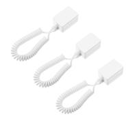 OFFIGAM 3 pcs Remote Control Retractable Tether Leash with Self Adhesive Hook Anti-lost Retractable Cable for Phone Tablet Easy Install No-drill Hanging for Home Hotel Restaurant