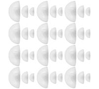 OFFIGAM 300pcs Polystyrene Craft Foam Balls Lightweight Smooth Hemispherical Half Balls for DIY Crafts Wedding Decorations Floral Arrangements Safe Non-Toxic Modeling Supplies