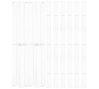 OFFIGAM 30pcs Acrylic Plastic Pen Present Boxes, Reusable Square Storage Organizer for Pens, Quick Access and Identification, for School and Office Supplies Packaging