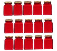 OFFIGAM 30PCS Scale Miniature Jam Jars Resin Dollhouse Kitchen Decor Accessories for Pretend Play DIY Micro Landscape Portable and Realistic Dessert Model for Photography and Display