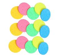 OFFIGAM 30pcs Wood Pulp Cotton Facial Cleanser Round Makeup Removing Face Sponge for Washing Face Cleansing