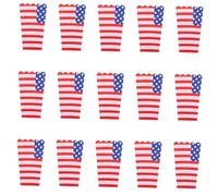 OFFIGAM 36 Pcs Patriotic Popcorn Boxes with American Flag Design for Independence Day and Labor Day Parties Dual-purpose Disposable Candy and Treat Holders Usa Decorations for Movie Nights
