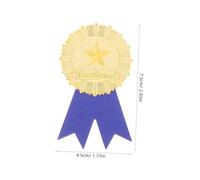 OFFIGAM 36 Sets Graduation Certificate Medal Stickers Paper Diploma Seals with Gold Star and Blue Ribbon Decals for Awards Sports Events and Honor Certificates
