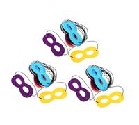 OFFIGAM 36pcs Superhero Masks for Party Dress Up Soft Eye Masks with Adjustable Elastic Strap Vibrant Colors and Detailed Designs for Halloween Birthday Christmas Cosplay Role Play
