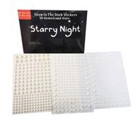 OFFIGAM 3D Fluorescent Glow the Dark Stickers White PVC Stars Luminous Paste Adsorbs Light Feature for Study Room and Playing Rooms Wall Decoration