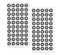 OFFIGAM 3d Scanner Markers Marking Points Reflective Film 2 Sheets for Precise Positioning, Portable Black Pet Reflector Stickers Suitable for 3d Scanning and Architecture Applications