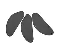 OFFIGAM 3pcs Bass Guitar Pickguard Backplate Single Layer Black Plastic Cavity Cover for Bass Guitar Parts Sound Purity and Sleek Modern Design Compatible with Stage Performance