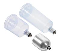 OFFIGAM 3pcs Dismountable Glass Paint Bottles for Airbrush Dispensing Containers for Model Making Nail Art Cake Decorations and More