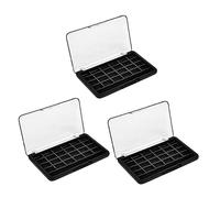 OFFIGAM 3pcs DIY Empty Lipstick Plate Eye Shadow DIY Box Sleek Eyeshadow Palette Makeup Tools
