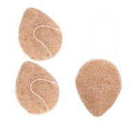 OFFIGAM 3pcs Face Scrubbers Lightweight Portable Facial Cleansing Sponges Soft Sponge Material Gentle Exfoliating Pads for Deep Face Cleaning at Home and Travel