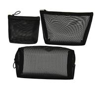 OFFIGAM 3Pcs Mesh Travel Pouch Versatile Toiletry Bag for Skincare and Makeup Storage Wear Resistant and Durable Cosmetic Organizer for Outdoor Use for Travel and Everyday Essentials