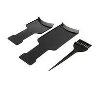 OFFIGAM 3Pcs Professional Hair Coloring Kit Highlighting Board Tint Brush for Salon Home Use for Hair Dyeing Teasing Balayage Techniques Curved Design for Comfort