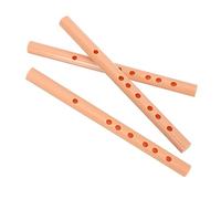 OFFIGAM 3pcs Short Flute Toy Membrane Holes A-key Clarinet Plastic Educational Wind Instrument for Beginners Students