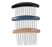 OFFIGAM 3pcs Simple Sweet Design Hair Comb Clips Korean Accessories for Women Black Hair Accessories
