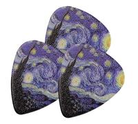 OFFIGAM 3pcs Thin Triangle Guitar Picks Set 0.46mm for Acoustic Electric Folk Guitars and Ukulele, Small Lightweight Fingerpicks for Precise Playing