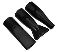 OFFIGAM 3pcs Universal Hair Dryer Nozzle Set in Black Abs Material Suitable for 4.2cm Hose Diameter Reusable Diffuser Attachment Keeps Hair Shiny