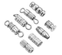 OFFIGAM 40pcs Brass Screw Type Clasps Necklace Clasps Jewelry Making Accessories for Bracelets End Caps