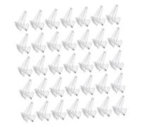 OFFIGAM 40pcs Guitar Pick Holder Stand Transparent Acrylic Triangular Rack for Stable Display and Storage Minimalist Design Fits Home Store Use Compatible with Various Guitar Picks