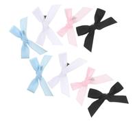 OFFIGAM 40pcs Mini Bowknot Ribbon Barrettes Hair Clips for Girls Cute Hair Accessories Assorted for Teens Women Vintage Design