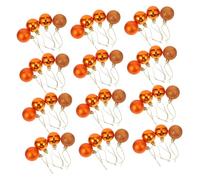 OFFIGAM 48pcs Christmas Ornaments Plastic Glossy Balls Antique Christmas Balls