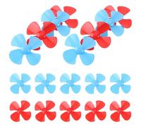 OFFIGAM 48pcs Four-bladed Propellers DIY Accessories Mini Fans for Ship Model Scale Models Random Color Enhanced Airflow Reduced Drag Easy Installation for Craft Projects Random Color