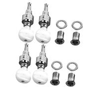 OFFIGAM 4pcs Banjo Tuning Pegs with Bushings Ferrules High Performance Banjo Parts for Improved Sound and Stability Easy to Use and Carry